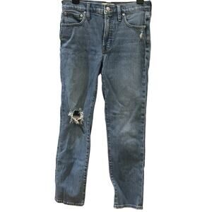 Madewell The Mid-Ride Perfect Vintage Distressed Jeans Women's size 27
